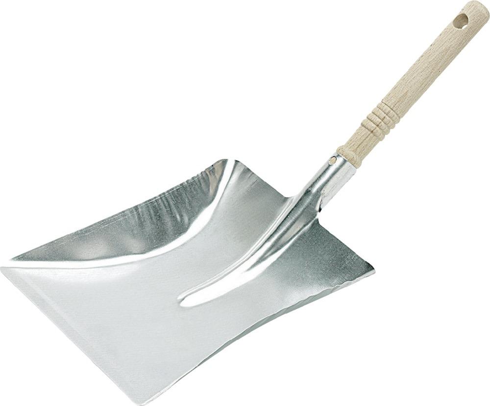 Kehrschaufel mit Holzgriff Metall verzinkt Kehrschaufel mit Holzgriff Metall verzinkt