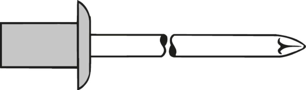 Blindniet CAP Alu/Stahl Flachrundkopf 3,2x6,5mm GESIPA Blindniet CAP Alu/Stahl Flachrundkopf 3,2x6,5mm GESIPA