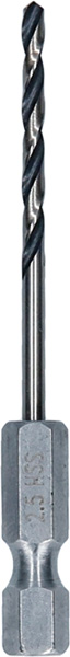 HSS PointTeQ Sechskantbohrer 2,5 mm