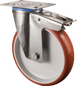 Lenkrolle 100mm H120.B26 Platte,Polyure,ER,GL,FestH120.B26.100 BS ROLLEN Lenkrolle 100mm H120.B26 Platte,Polyure,ER,GL,FestH120.B26.100 BS ROLLEN