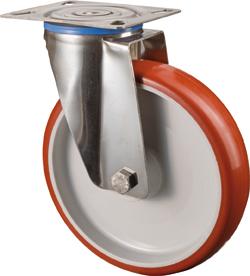 Lenkrolle 100mm H100.B26 Platte,Polyure,ER,GL H100.B26.100 BS ROLLEN Lenkrolle 100mm H100.B26 Platte,Polyure,ER,GL H100.B26.100 BS ROLLEN