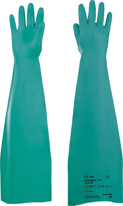 Handschuh Camatril 733, 600 mm,Gr. 8,grün Honeywell Handschuh Camatril 733, 600 mm,Gr. 8,grün Honeywell
