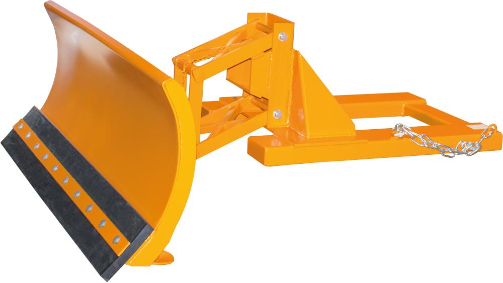 Schneeschieber SCH-G f. Stapler,RAL2000 orangeSchildbreite 1500mm m. Gummischürfleiste