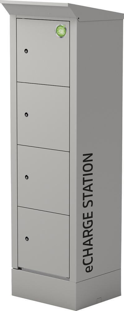 E-Bike Ladestation 600x500x2095/2000mm Kaßierschloß Safe-O-Mat RAL 7035 E-Bike Ladestation 600x500x2095/2000mm Kaßierschloß Safe-O-Mat RAL 7035