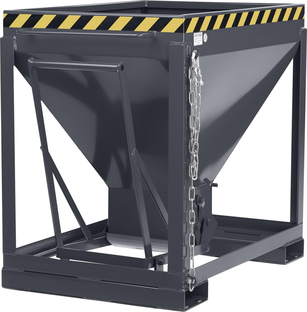 Silowagen Typ RSL-375 780x1200x1030 mm Volumen 0,37 m³Korn 3mm RAL 7016 anthrazitgrau Silowagen Typ RSL-375 780x1200x1030 mm Volumen 0,37 m³Korn 3mm RAL 7016 anthrazitgrau