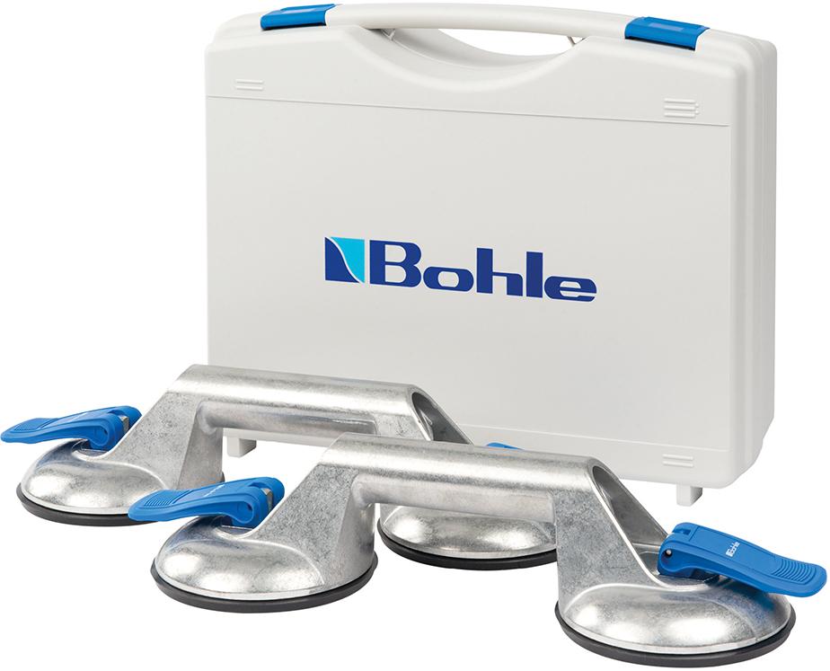 Saugheber Aluminiumserie im Koffer 2 x Zwei-Kopf-Saugheber Saugheber Aluminiumserie im Koffer 2 x Zwei-Kopf-Saugheber