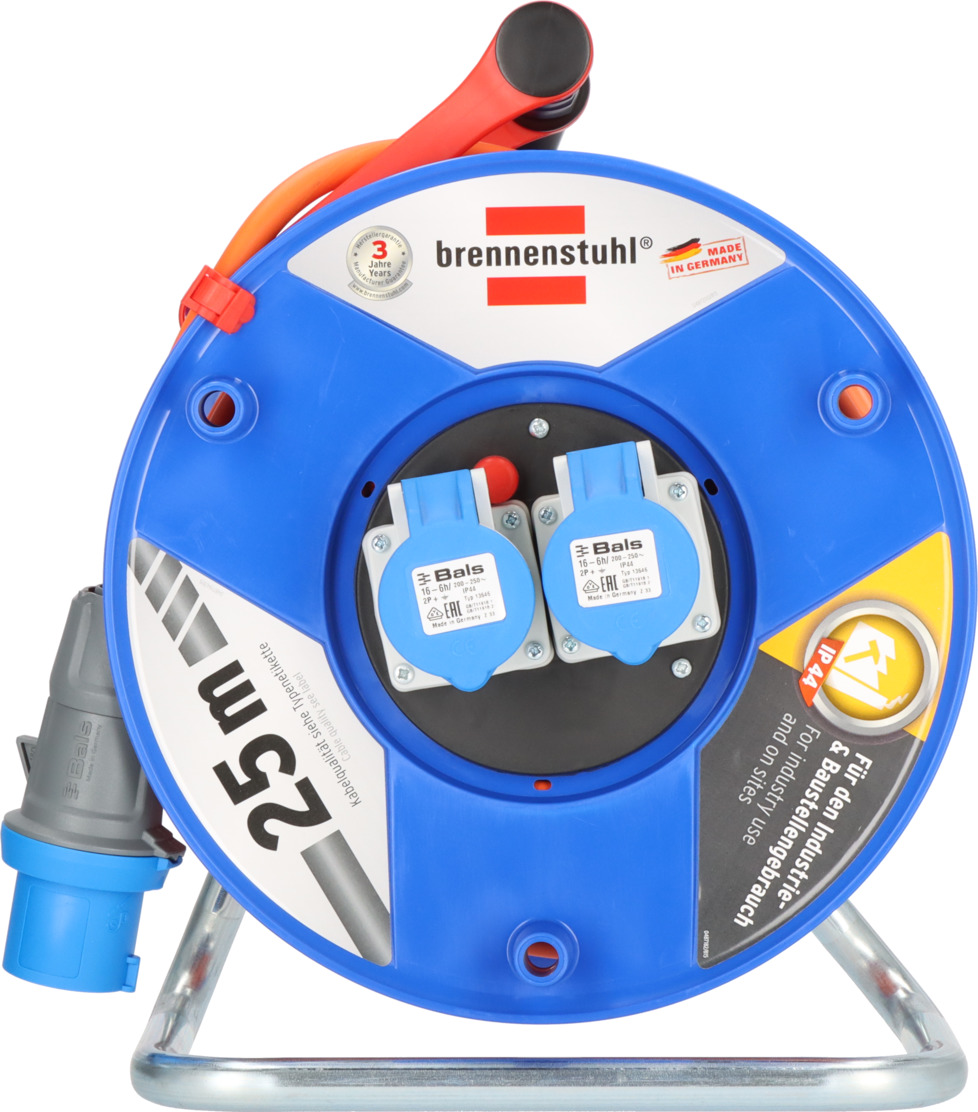 Garant CEE 2 IP44 Camping-/Maritimkabeltrommel 25m H07RN-F 3G2,5