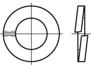 Federringe DIN 127 1.4310 B 10 rostfrei K normal