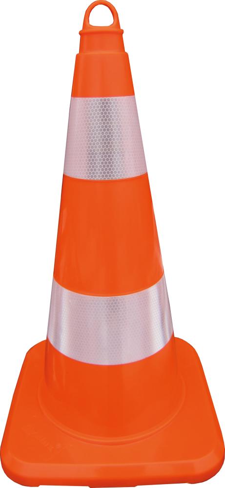 Leitkegel reflektierend 500mm PVC orange TEMKA