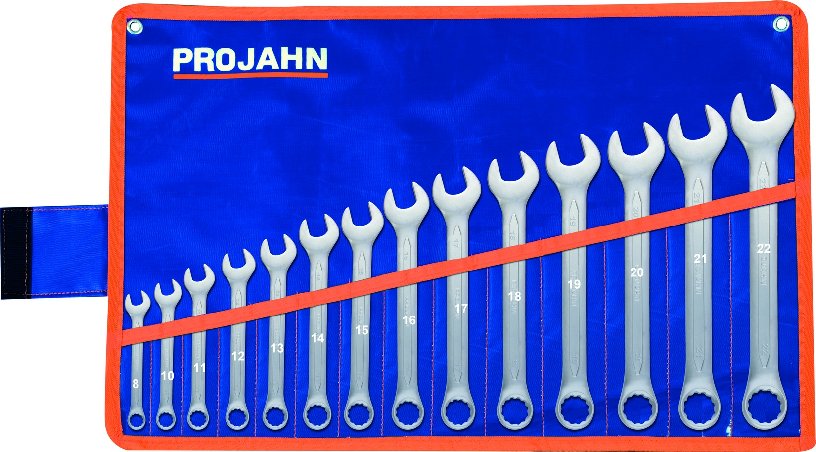 Artikelhauptbild Gabelringschluessel Set 14tlg 8 - 10 - 11 - 12 - 13 - 14 - 15 - 16 - 17 - 18 - 19 - 20 - 21 - 22