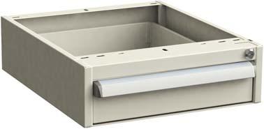 Schubladenblock 45/14 ESD hellgrau RAL 7035, 1x100 Schubladenblock 45/14 ESD hellgrau RAL 7035, 1x100