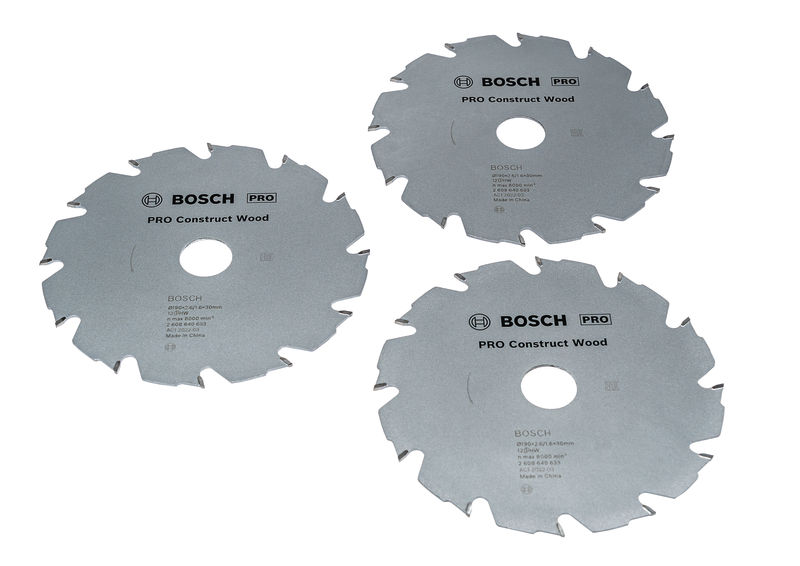 Bosch PRO Construct Wood Sägeblätter-Set zum Holzschneiden. Produktbild