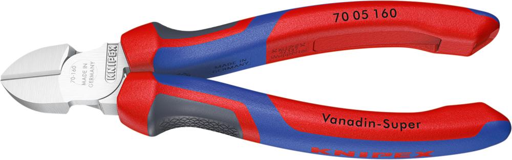 Seitenschneider verchromtmit Mehrkomponenten-Griffen 125mm KNIPEX