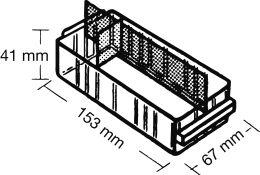 Trennwand längs für Schublade Typ 150-01 transparent Satz = 24 Stück RAACO Trennwand längs für Schublade Typ 150-01 transparent Satz = 24 Stück RAACO