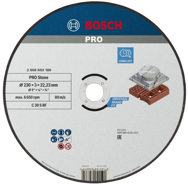 PRO Stone Trennscheibe, 230 x 3 x 22.23 mm, gerade