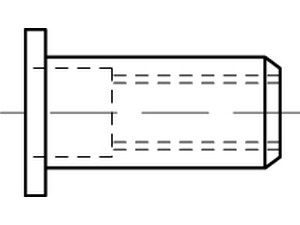 Blindnietmuttern ART 88423 Blindniet-Mu. A 2 Flako M 4 / 0,25 - 3,0 S normal