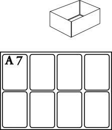A7-1 Facheinsatz f.Mod.C Typ A7-1 klar 4 Stk.