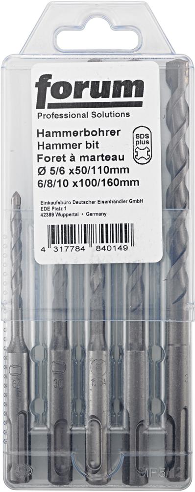 SDS-Plus-Bohrer-Stz. 5tlg. FORUM SDS-Plus-Bohrer-Stz. 5tlg. FORUM