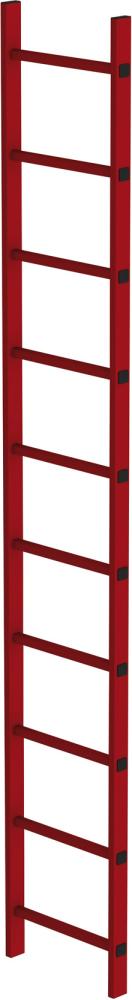 Schachtleiter 10 Sprossen L 2,80 m B450 mm LW 300 mm GFK Schachtleiter 10 Sprossen L 2,80 m B450 mm LW 300 mm GFK