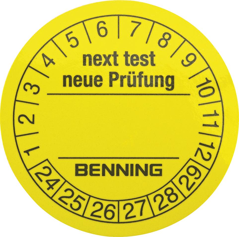 Prüfplakette Benning Prüfplakette Benning