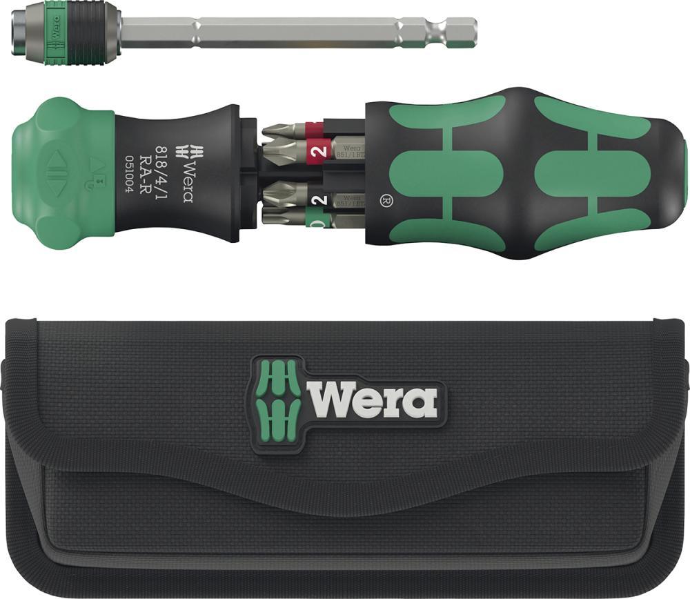 Bit-Magazinschrauber KK 20 RA-R in Tasche Toolfinder 6-teilig Wera