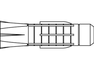 TOX-Allzweck-Dübel ART 88382 TOX - Dübel TRI 10 x 61 Kunststoff S normal