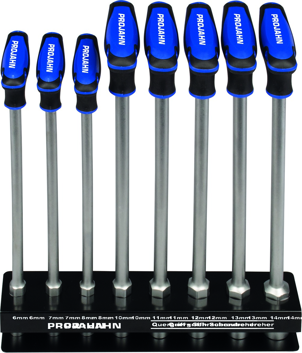 Artikelhauptbild T-Griff Sechskant Steckschluessel- Schraubendreher Satz 8-teilg