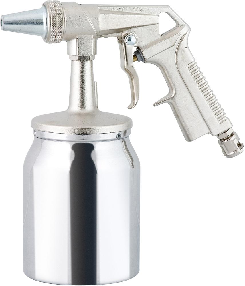 Sandstrahlpistole mit Alu-Becher, Düse 6mm, Stecker NW7,2 RIEGLER Sandstrahlpistole mit Alu-Becher, Düse 6mm, Stecker NW7,2 RIEGLER