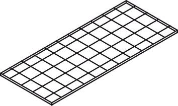 Gitterrostebene m. Außen Wänden verschraubt Gitterrostebene m. Außen Wänden verschraubt