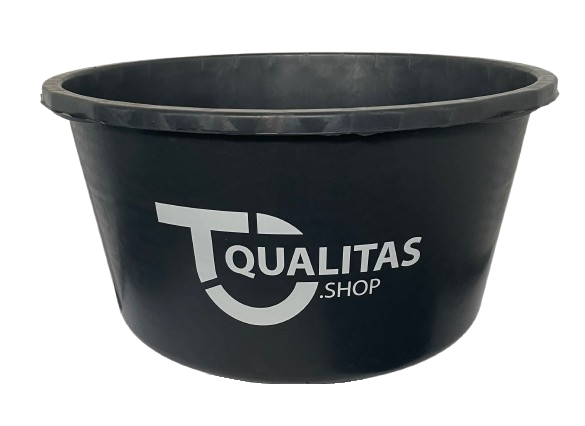 QUALITAS Mörtelkübel 90 Liter schwarz rund        