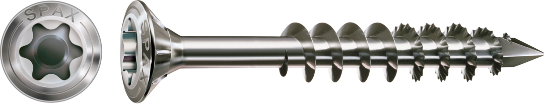 Artikelhauptbild ABC Spax T-STAR plus Schraube A2 Linsensenkkopf, I-Stern 4,5 x 40/25 mit CUT-Spitze, Teilgewinde, Kopf-⌀ = 8,