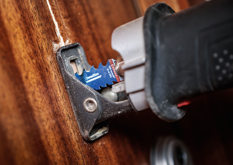 Abbruch-Säbelsägeblatt von Bosch zum Schneiden von Holz. Detailbild