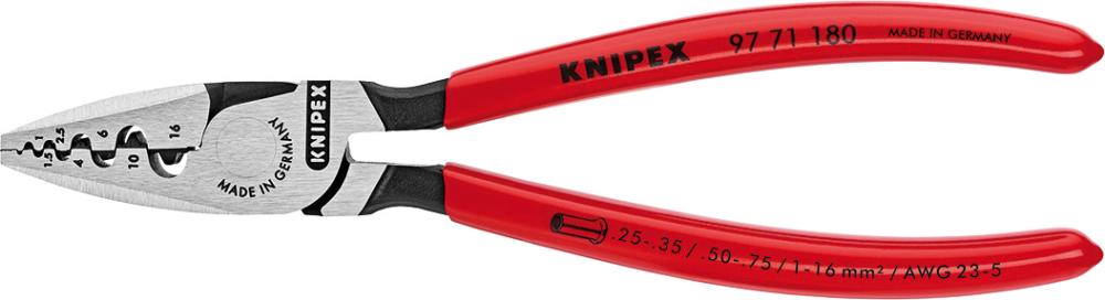 Aderendhülsenzange poliert 180mm qmm KNIPEX Aderendhülsenzange poliert 180mm qmm KNIPEX