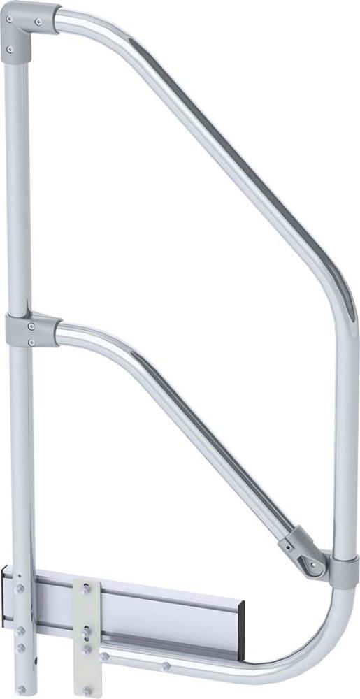 Alu-Geländer einseitig passend für 2 Stufen Alu-Geländer einseitig passend für 2 Stufen