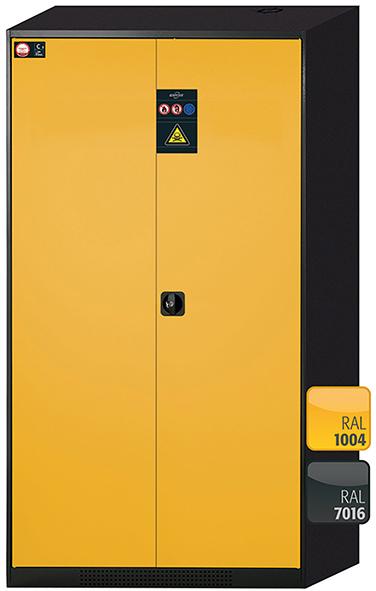 ASECOS Chem.Schr. CS.195.105 RAL7016/1004 B1055xT520mm 3 Fachb. Lochbl. Auffangw.