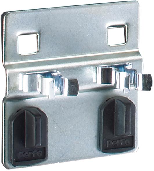 Doppelte Werkzeugklemme B60xT60xD2x10 mm für Lochplatten für Lochplatten bott Doppelte Werkzeugklemme B60xT60xD2x10 mm für Lochplatten für Lochplatten bott