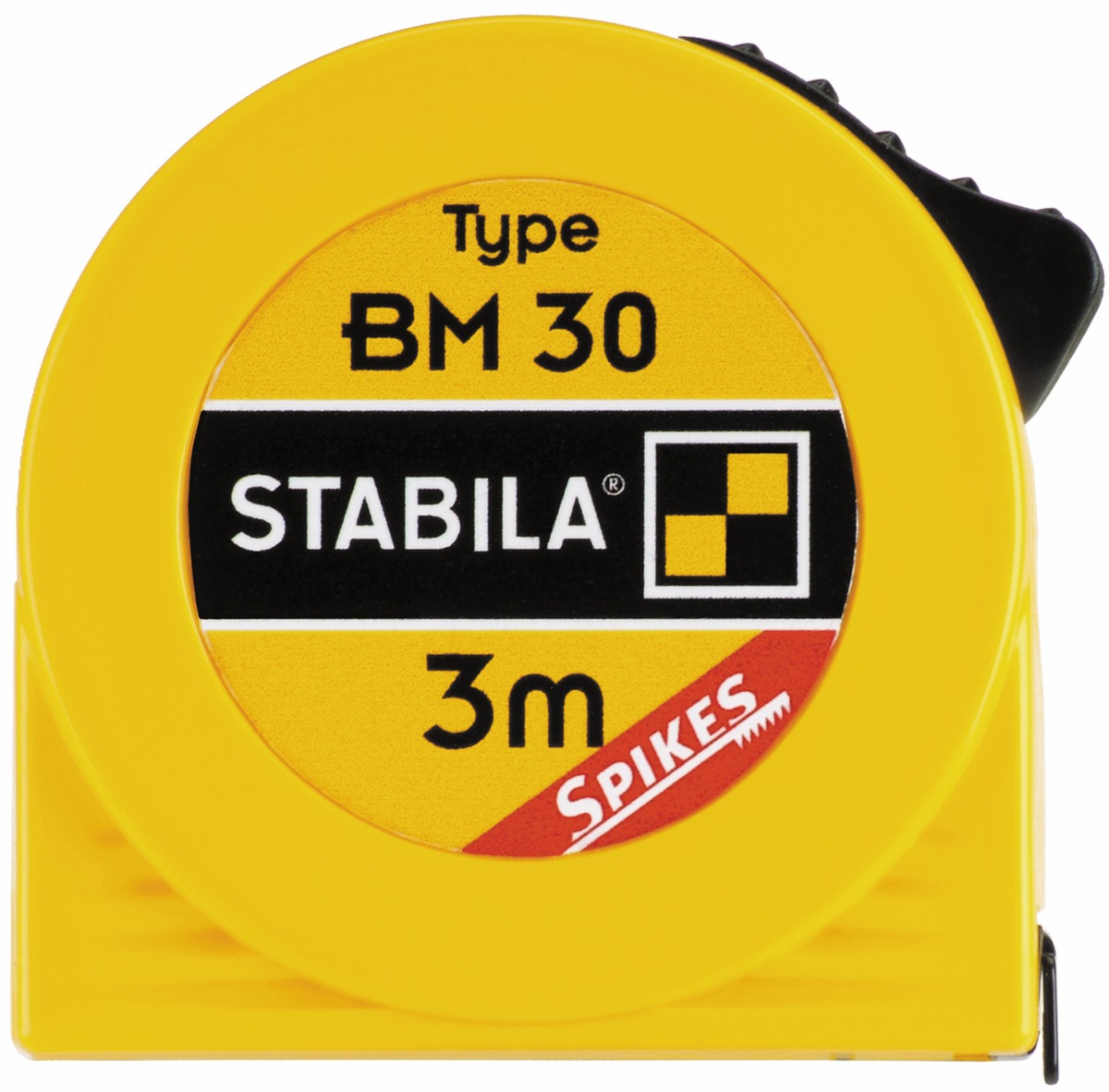STABILA Taschenbandmaß BM 30, 3 m, mit Spikes-Haken STD