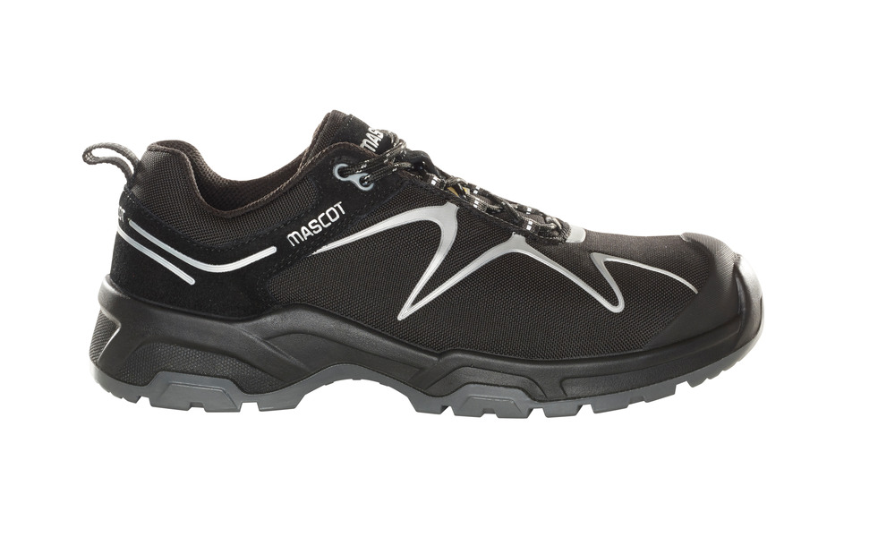 Sicherheitshalbschuh S3 mit Schnürsenkel Sicherheitshalbschuh S3 Sicherheitsschuhe Größe 0835, schwarz/silber