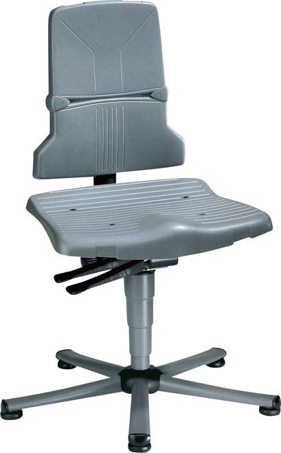 Bimos Arbeitsstuhl 9820-1000 Sintec 1 grau Sitzhöhe 430-580 mm mit Gleiter Bimos Arbeitsstuhl 9820-1000 Sintec 1 grau Sitzhöhe 430-580 mm mit Gleiter
