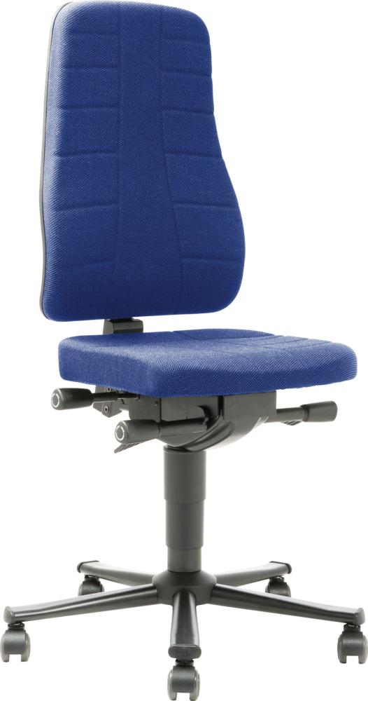Bimos Arbeitsstuhl 9643-6802 All-In-One 2 Sitzhöhe 450-600 mm mit Rollen, Stoff blau Bimos Arbeitsstuhl 9643-6802 All-In-One 2 Sitzhöhe 450-600 mm mit Rollen, Stoff blau