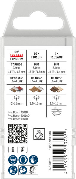 Bosch PRO Laminat-Set 15-tlg Produktbild Verpackung