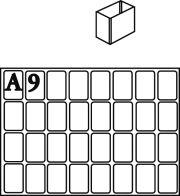 A9-1 Facheinsatz Typ A 9 klar 16 Stk. RAACO