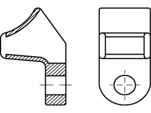 Befestigungsösen ART 82560 PA 6.6 B = max. 8 Befestigungsöse, natur, SB CL8 S normal