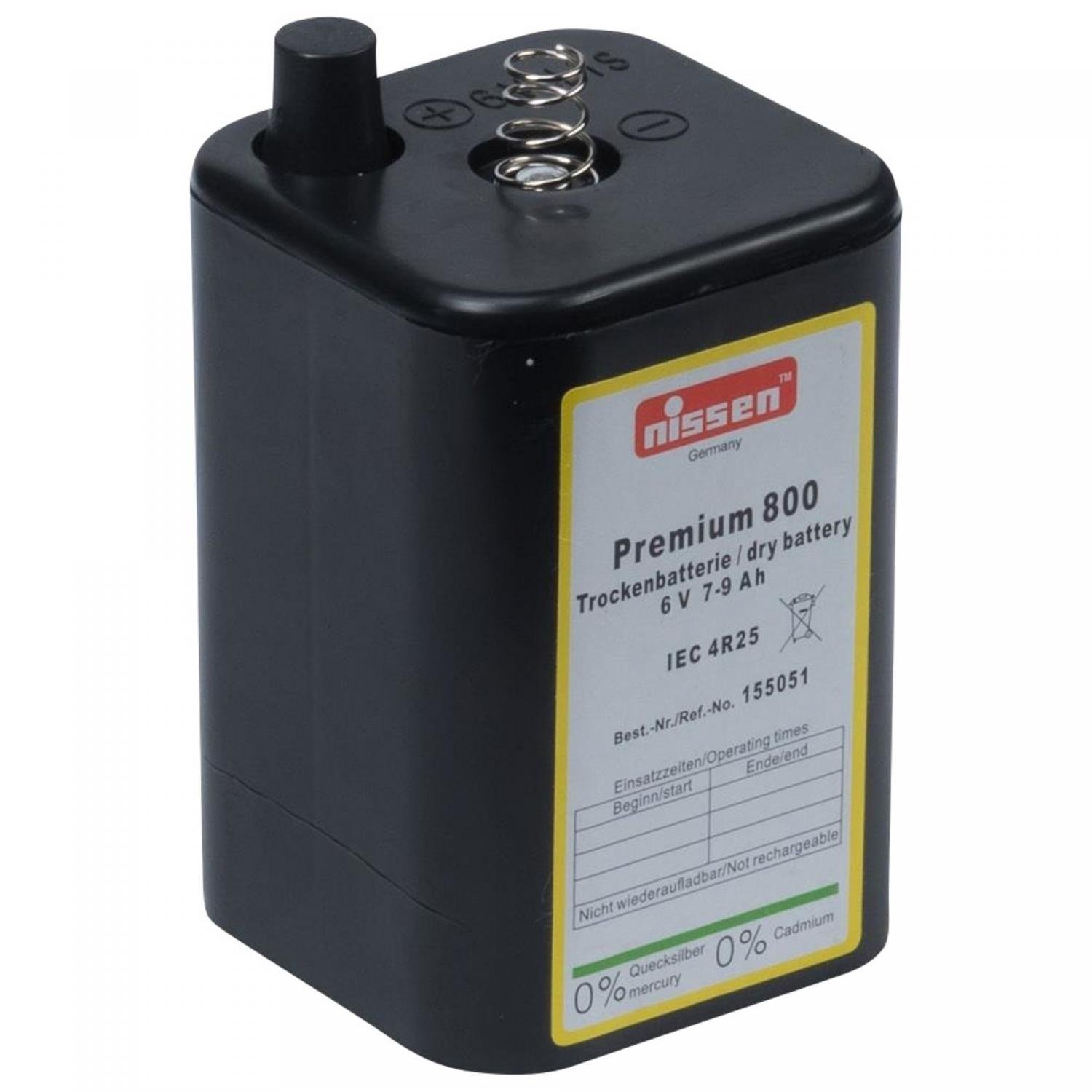 Artikelhauptbild Nissen Trockenbatterie Typ: Premium 800 6 Volt - 7 - 9 Ah