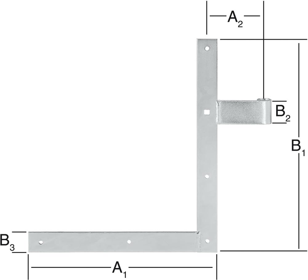 Haustür-Winkelband 600x400 mm VORMANN Haustür-Winkelband 600x400 mm VORMANN