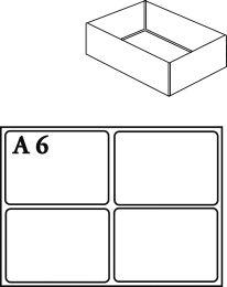 A6-1 Facheinsatz f.Mod.C Typ A 6 klar 2 Stk.